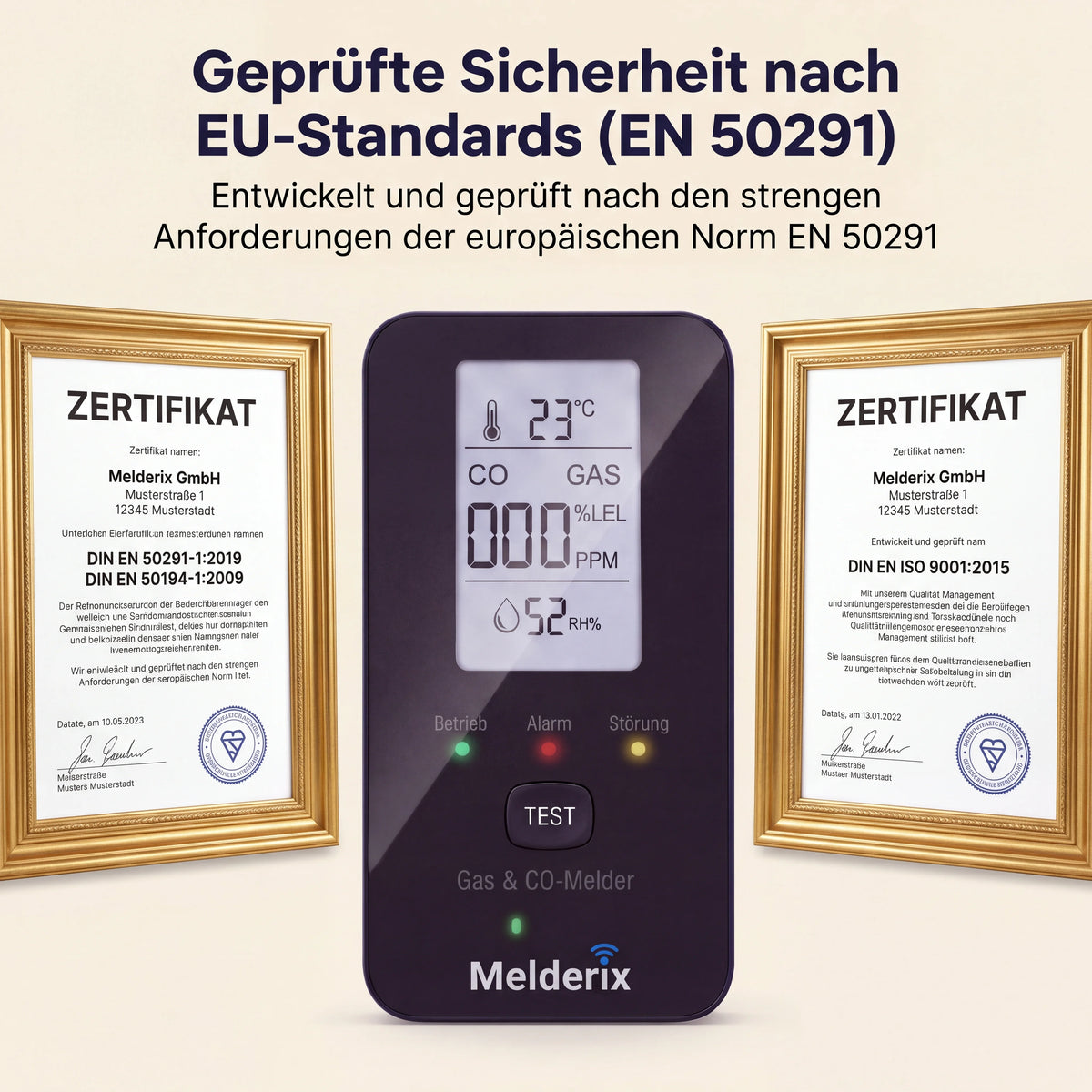 Melderix 4 v 1 detektor CO pre rodinu & domáce zvieratá